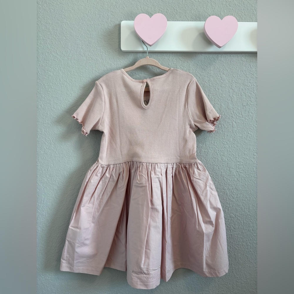 H&M Girls Miffy Appliquéd Sweatshirt and Embroidery Detail Cotton Dress Size 3-4 - Picture 5 of 5